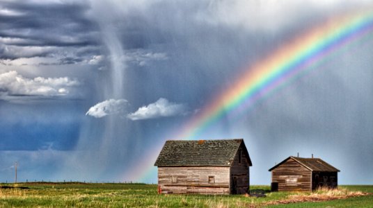 2018/365/155 That Rainbow Hit Our Barn!
