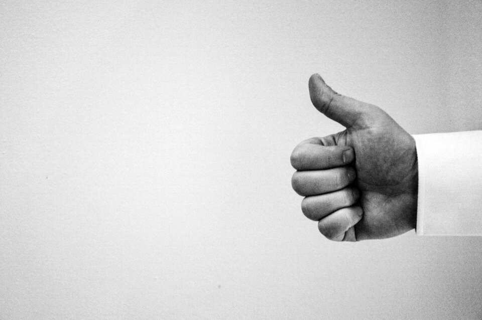 Hand people black and white