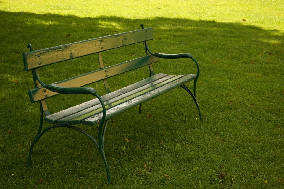 Green garden seating furniture photo