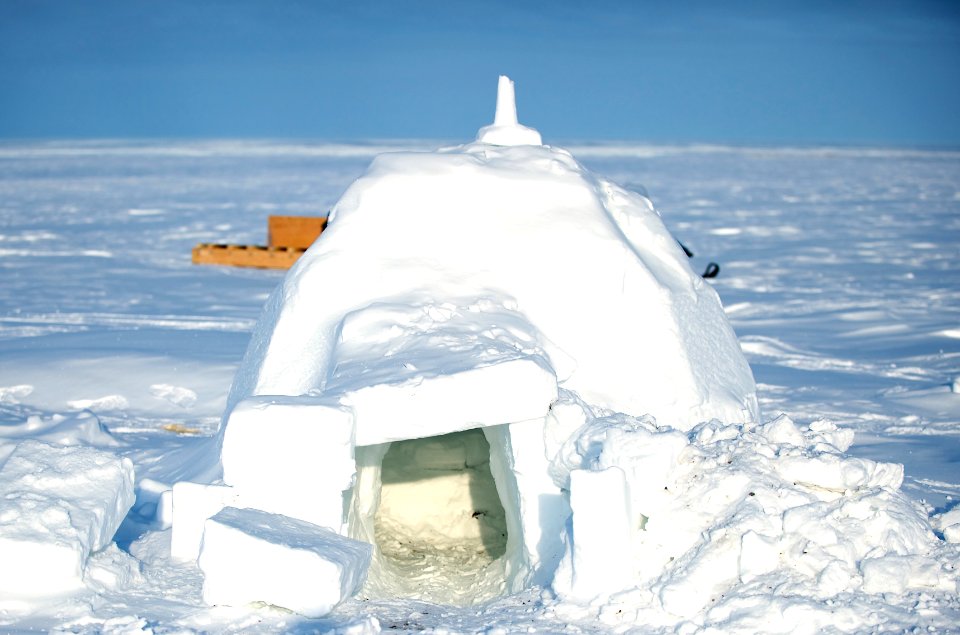 Igloo in Alert, Nunavut
