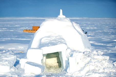 Igloo in Alert, Nunavut