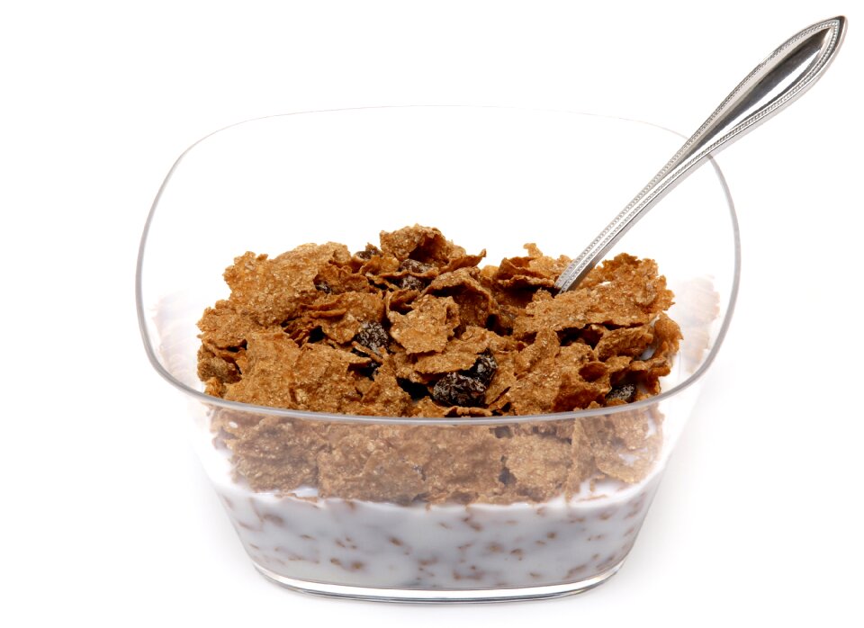 Raisin bran milk spoon