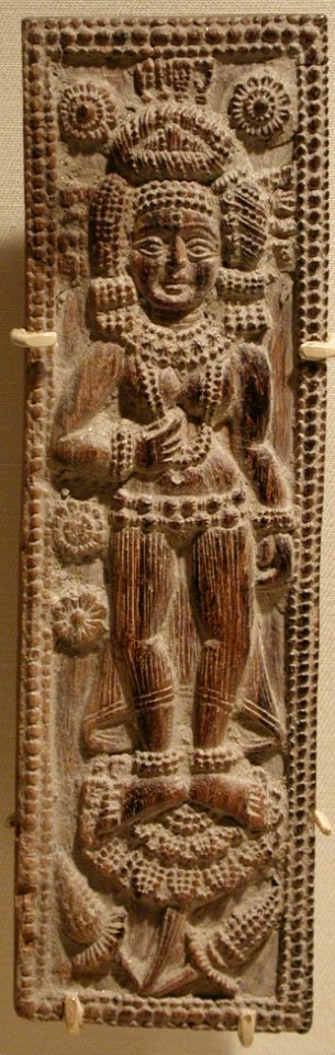 Plaque with the Goddess Durga Standing on a Lotus-2004.553.1
