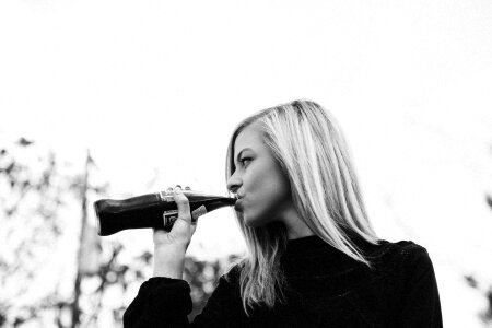 Soda soft drink female photo