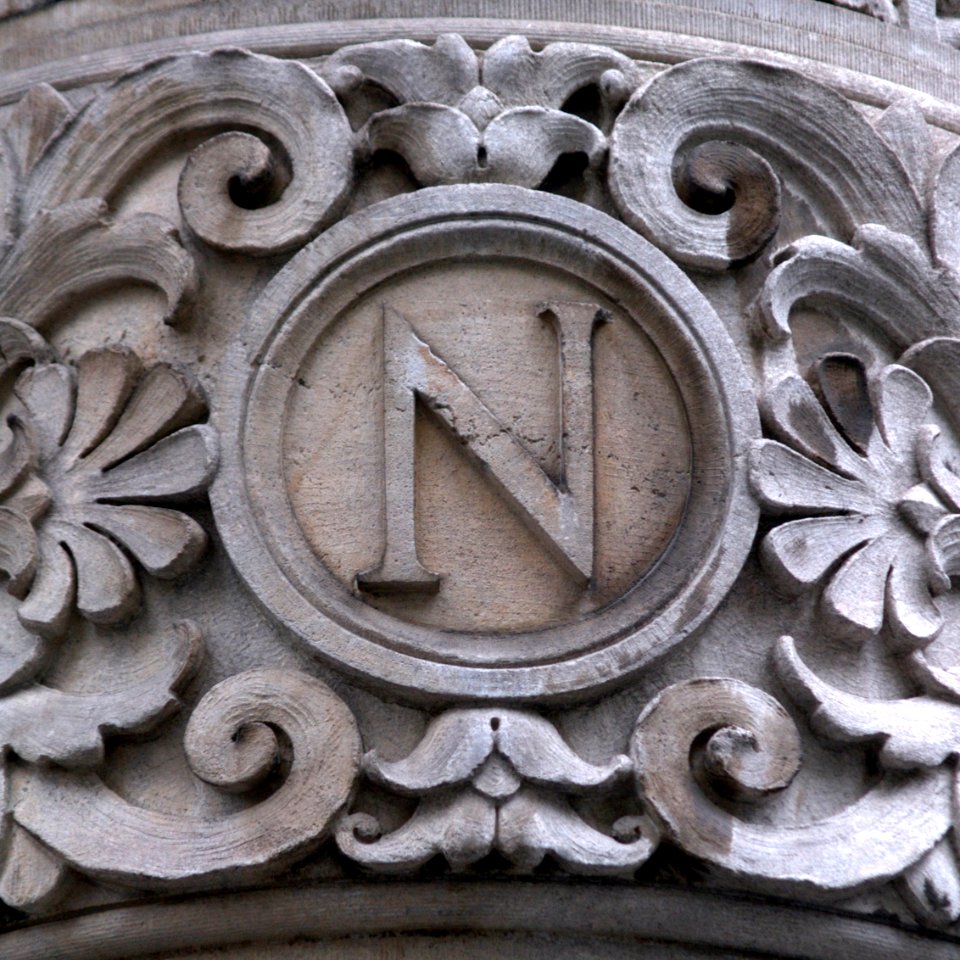University Club Entryway Pilaster Letter N (New York, NY)