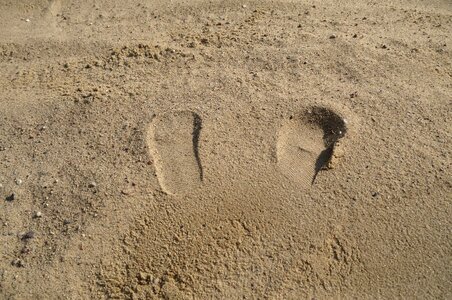 Footprint imprint track