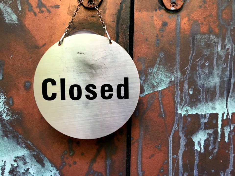 Closed as in Closed