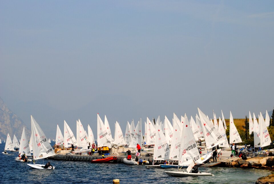 Sailing regatta sailing ships blue sky
