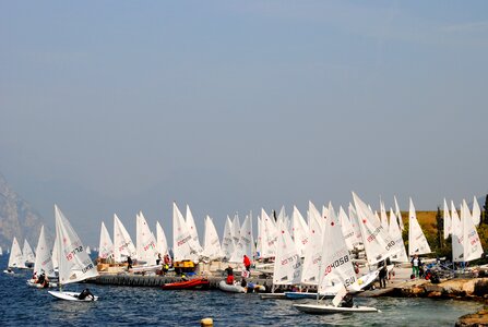 Sailing regatta sailing ships blue sky