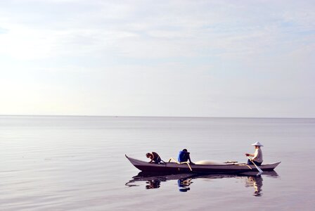 Water calm fishermen