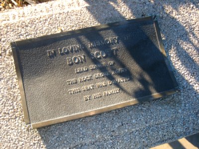 Bon Scott Memorial Bench