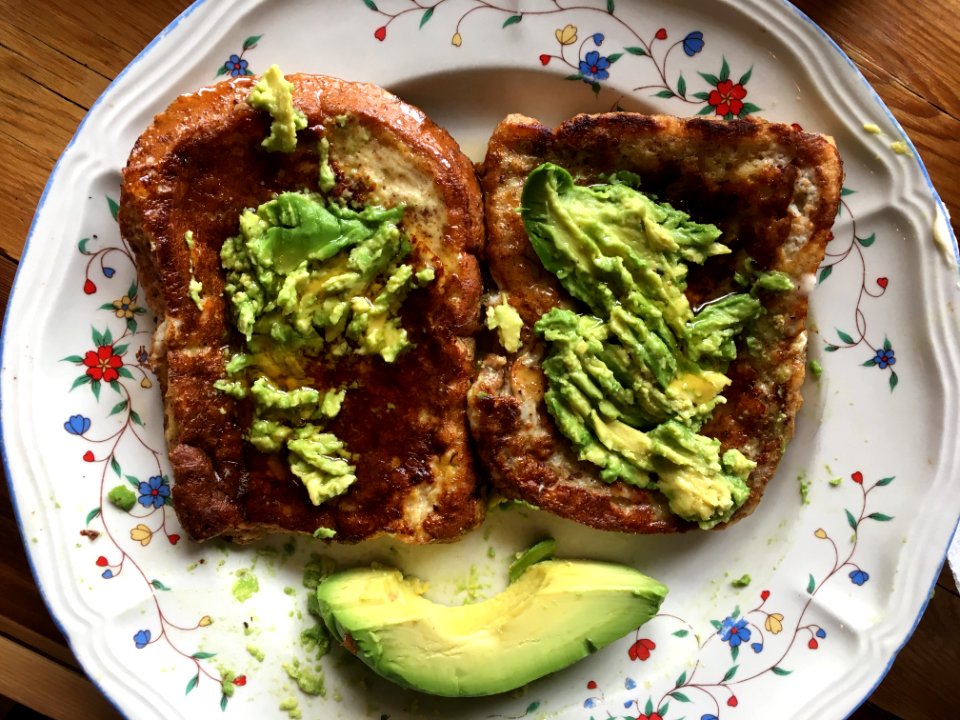 2019/365/117 Smashed Avocado on French Toast