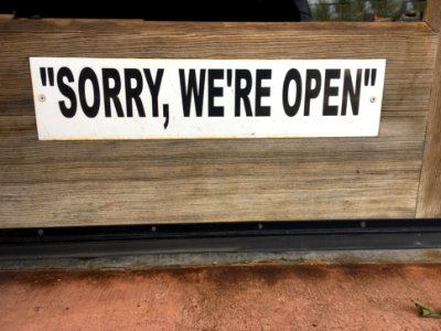 Open is Never Having to Say You Are Sorry