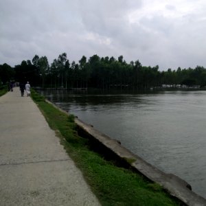 Bangalpara to Austagram road.  Photo taken from Bangalpara highway, of Kishoreganj district. (Captured by Misbah).