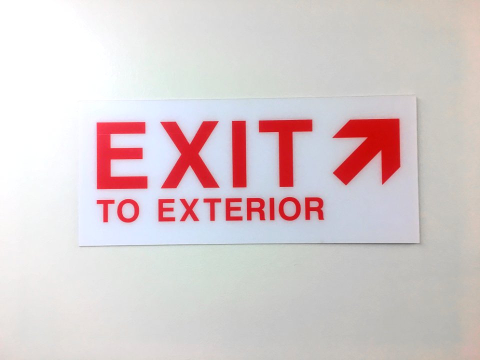 The Best Exits Go Outside