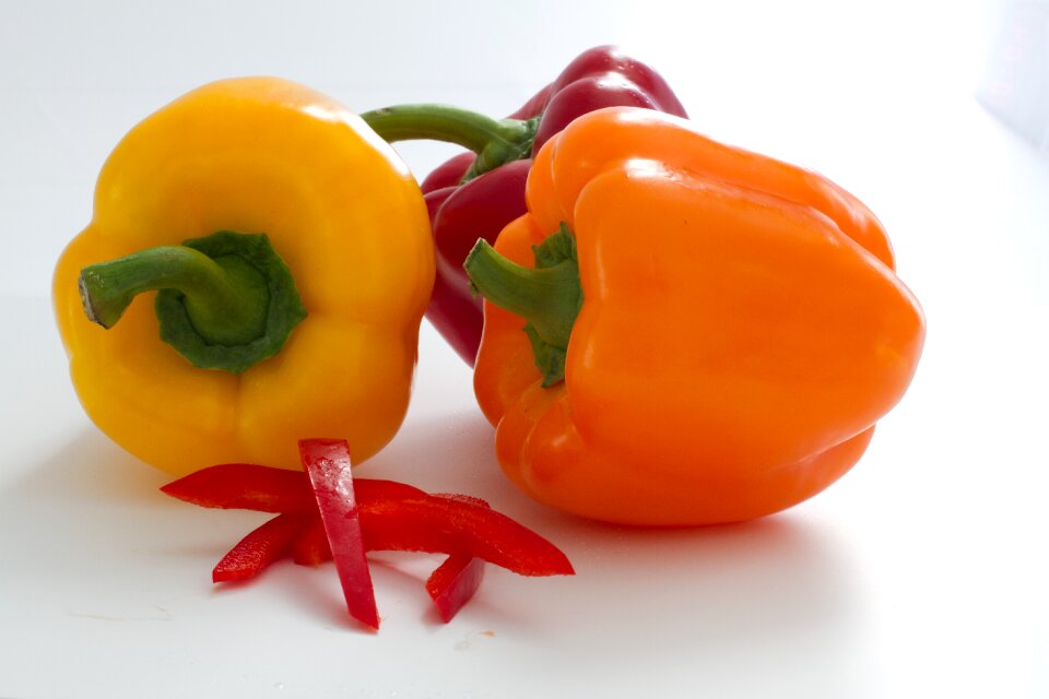 Food yellow peppers pepper