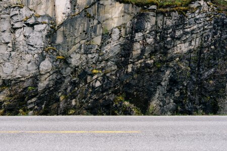Pavement rocks cliff