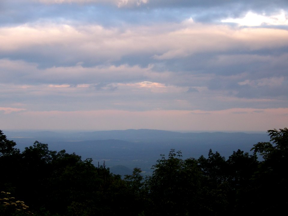 view Blue Ridge in evening