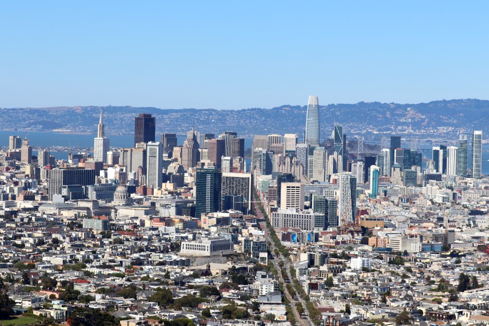 View of San Francisco from Twin Peaks