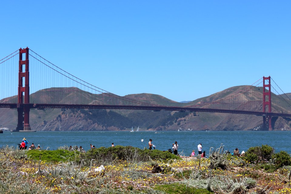 Golden Gate Bridge from Crissy Field Beach