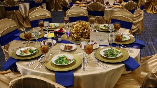 Formal plate brown dinner