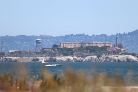 Alcatraz from Crissy Field Beach 1105 photo