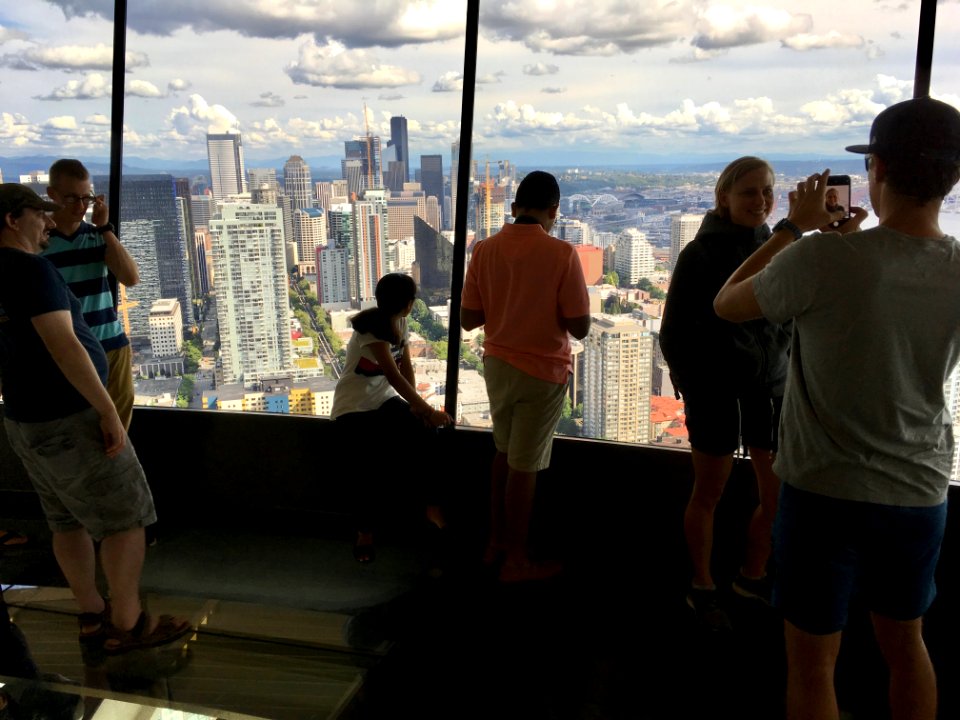 Atop the Space Needle, Seattle photo