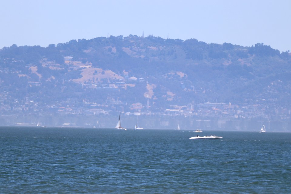 The Campanile from the Golden Gate Bridge's beach