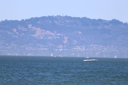 The Campanile from the Golden Gate Bridge's beach