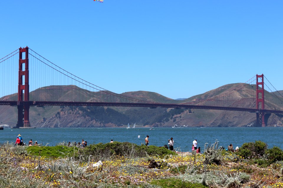 Golden Gate Bridge from Crissy Field Beach