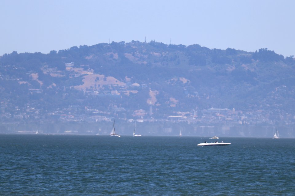 The Campanile from the Golden Gate Bridge's beach