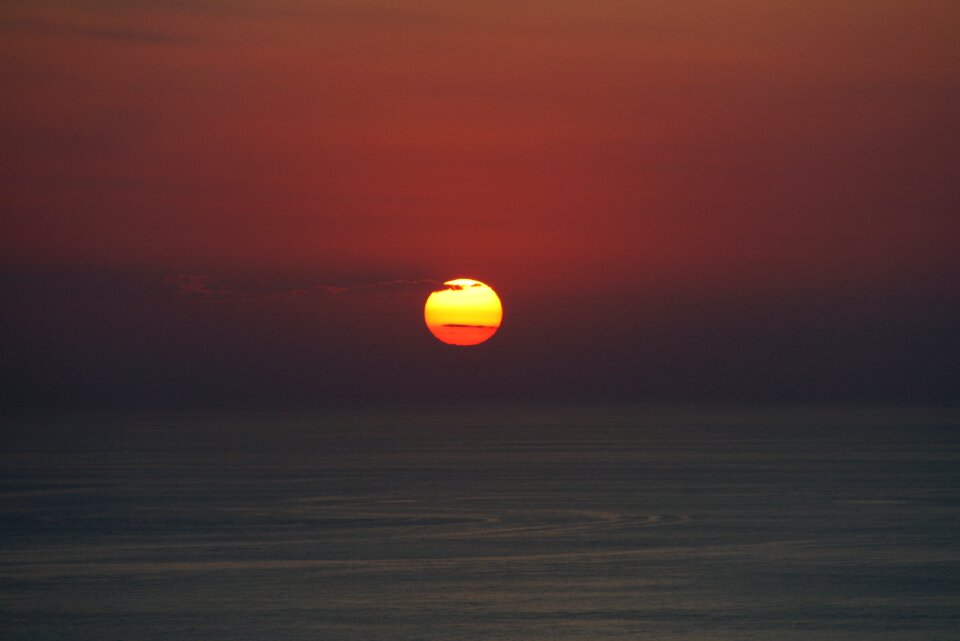 Abendstimmung sky sun and sea