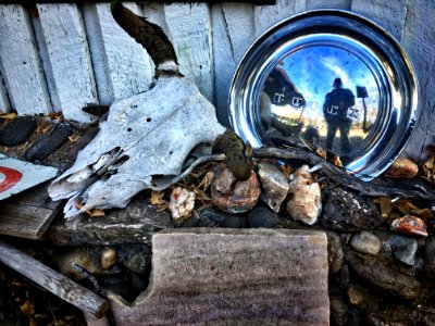 Hubcap Selfie photo