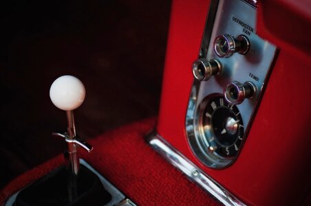 Automotive red gauge