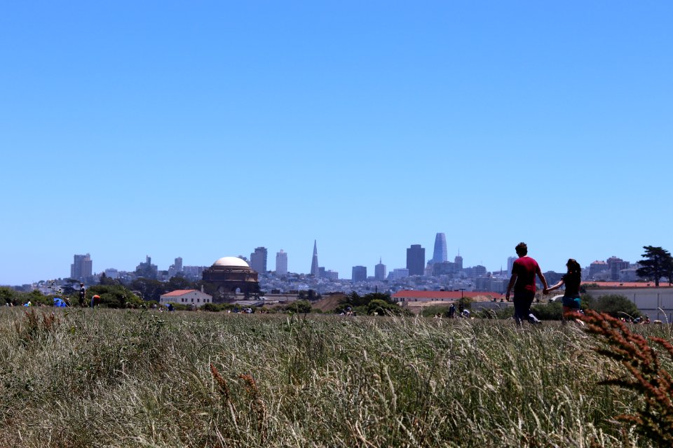 San Francisco From Crissy Field Beach