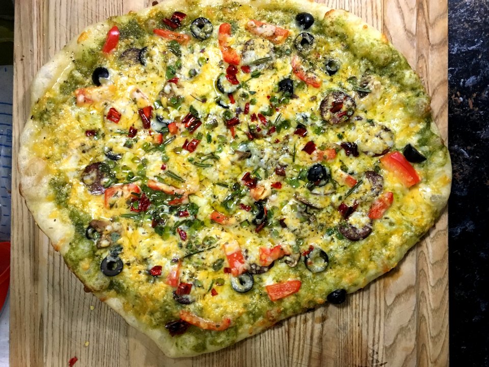 A Fine Pesto Pizza