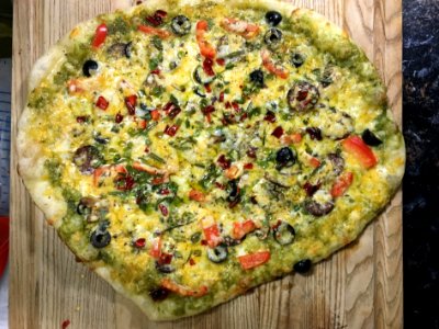 A Fine Pesto Pizza