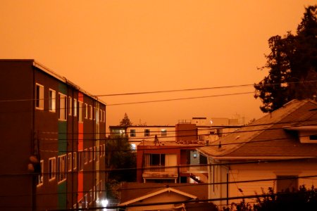 Bay Area Red Skies photo