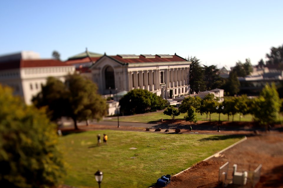 Doe Memorial Library Tilt Shift photo