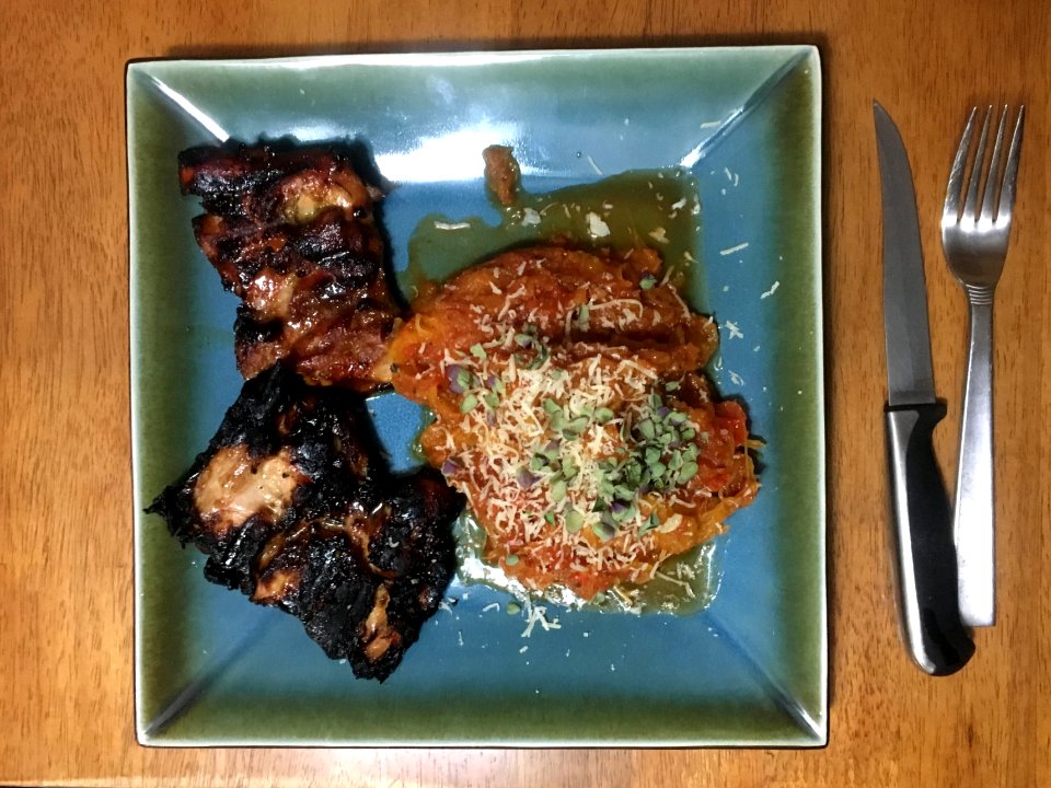 Grilled Chicken plus Spaghetti Squash
