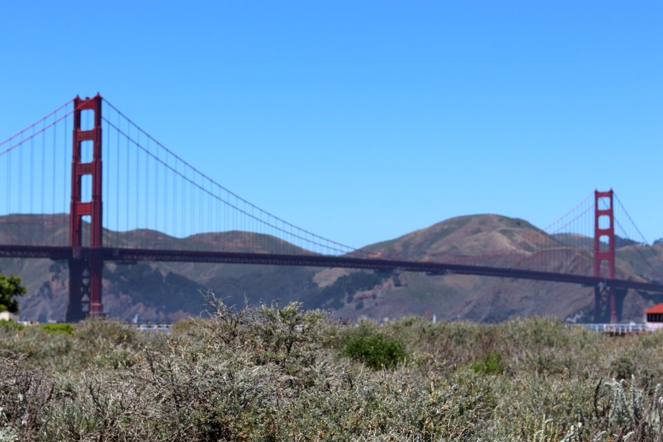 Golden Gate Bridge from Crissy Field Beach