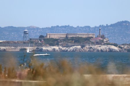 Alcatraz from Crissy Field Beach photo