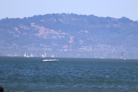 The Campanile from the Golden Gate Bridge's beach photo