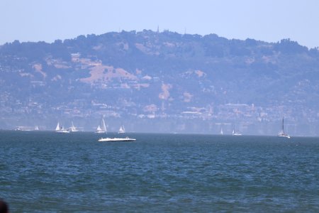 The Campanile from the Golden Gate Bridge's beach