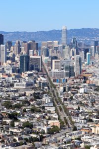 Salesforce Tower and the Bay Bridge from Twin Peaks photo