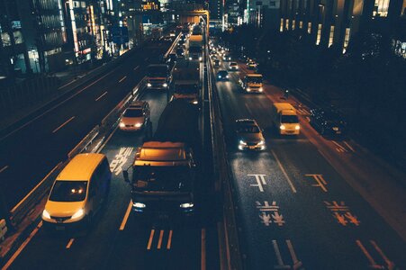Roads streets night photo