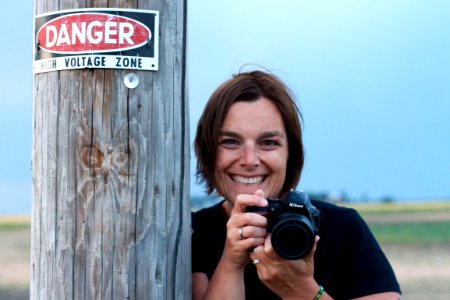She Smiles Through Danger