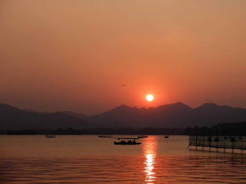 Landscape china wind lake