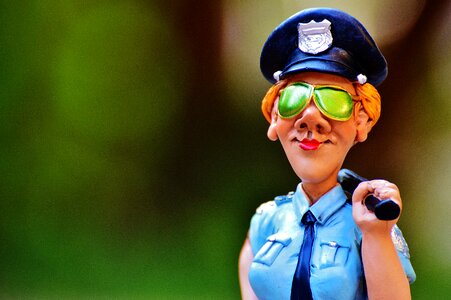Funny figure police