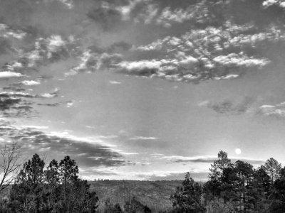 Moonrise Over the Rim photo